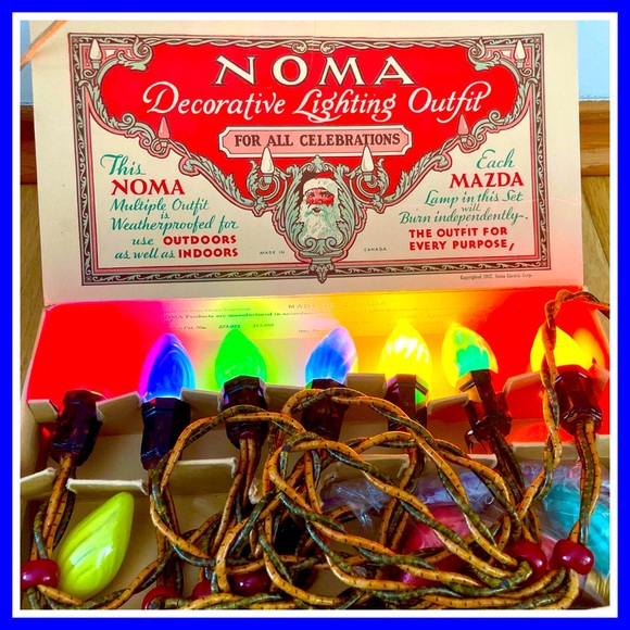 Vintage Noma Swirl Christmas Lights - Picture 1 of 16